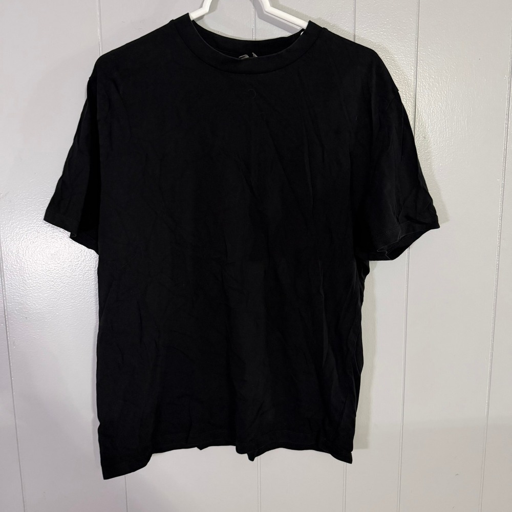 ASOS T-Shirt Mens M Black Solid Crew Neck Short Sleeve‎ Cotton Basic Tee